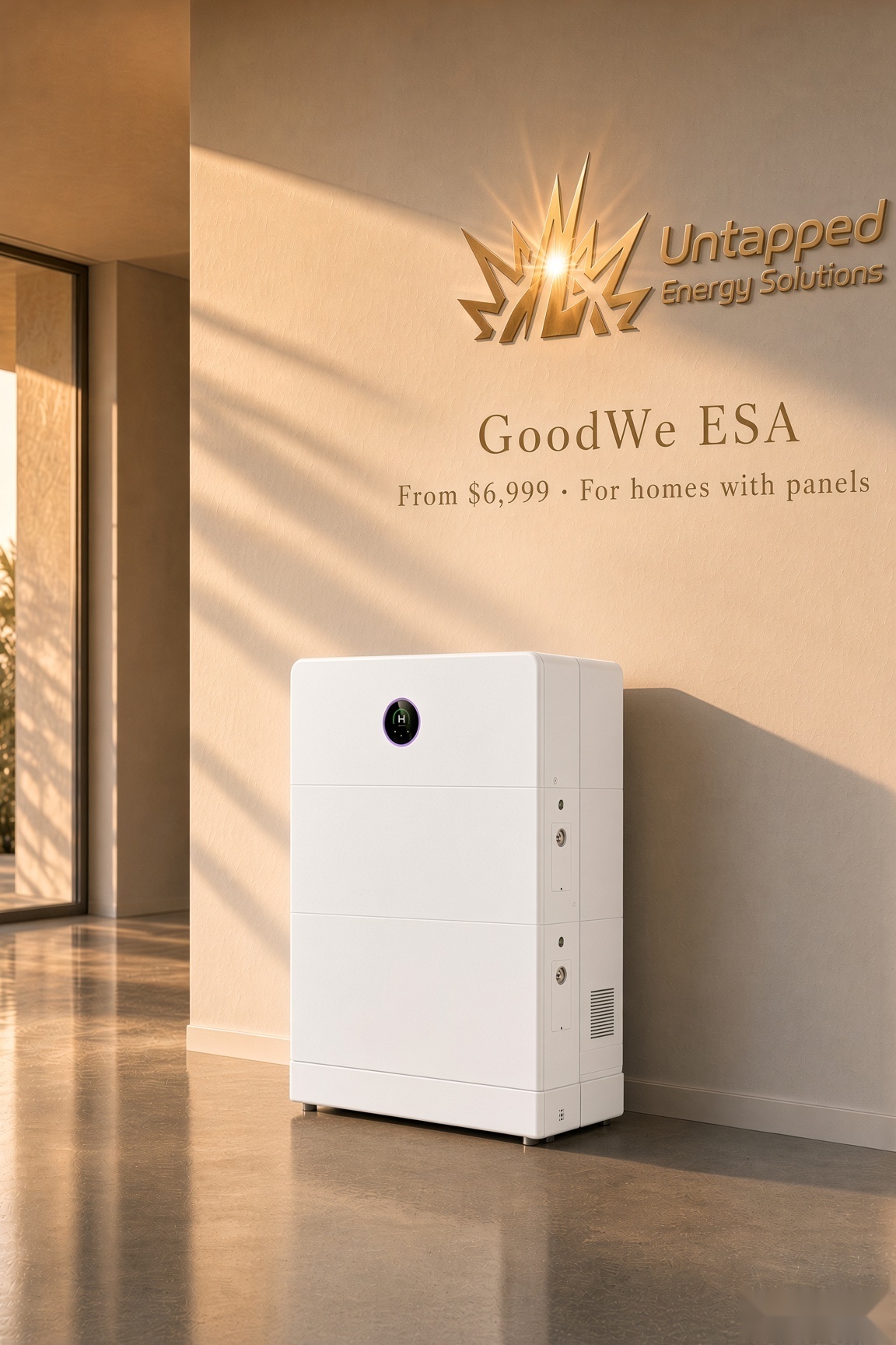 GoodWe ESA hybrid battery from 6999 homes with panels Gold Coast