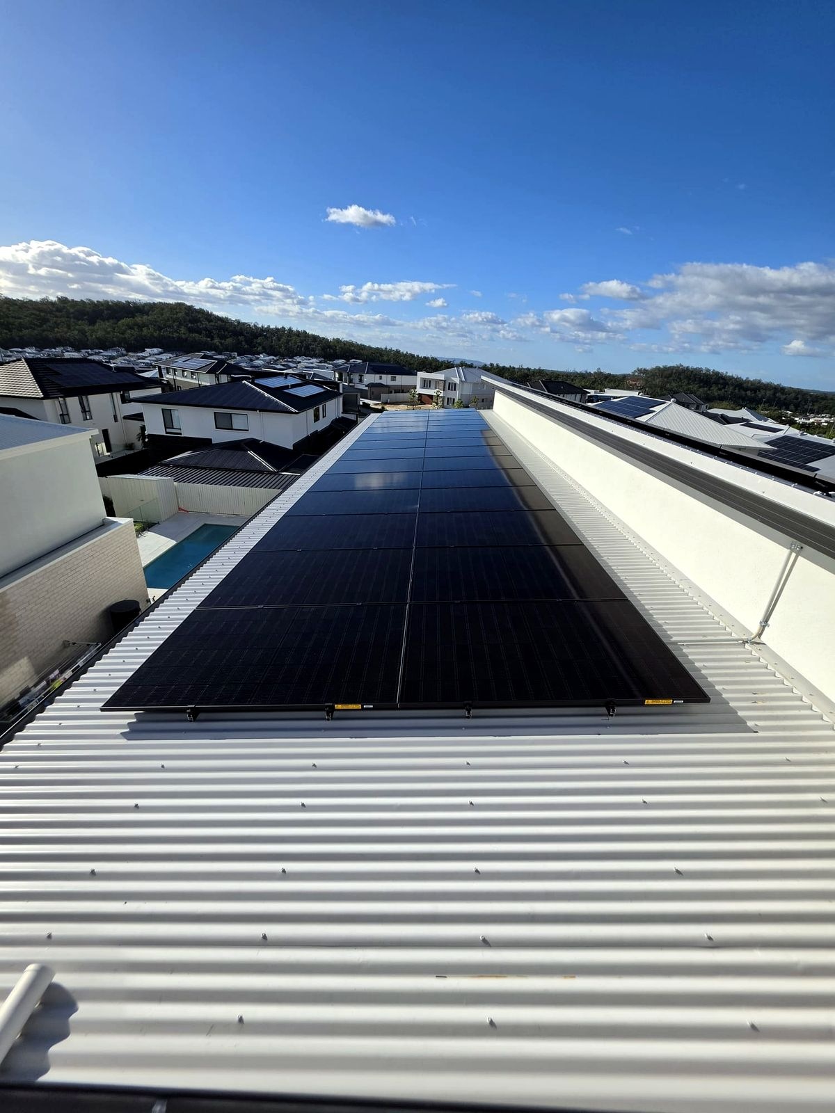 Finished solar array